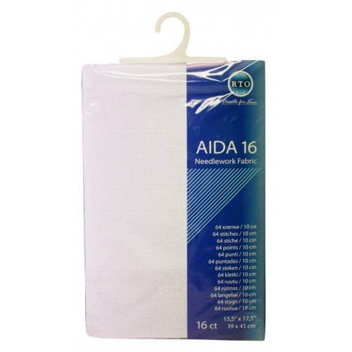 Cañamazo RTO Aida 16ct. tela blanca