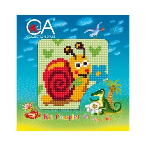 Collection D`Art - Caracol con flor
