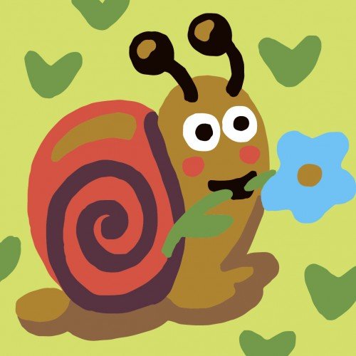 Collection D`Art - Caracol con flor