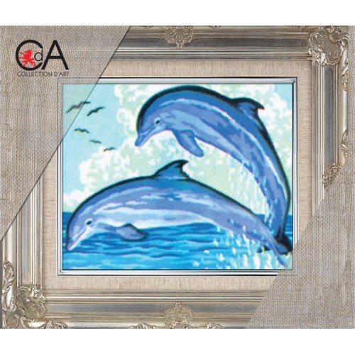 Collection D`Art - Pareja de delfines saltarines