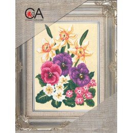 Collection D'Art - Daffodils and Pansies