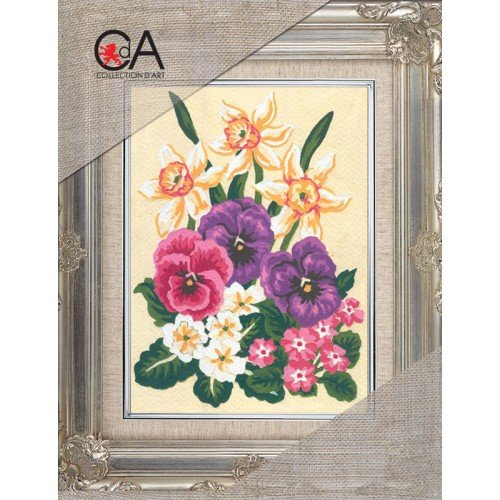 Collection D'Art - Daffodils and Pansies