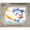 Collection D`Art - Montar en tabla de surf con delfines