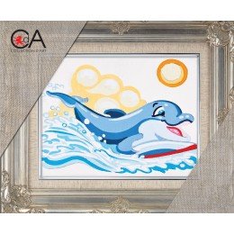 Collection D'Art - Dolphin playing