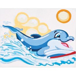Collection D'Art - Dolphin playing