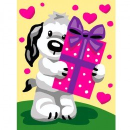 Collection D`Art - Cachorro con regalo