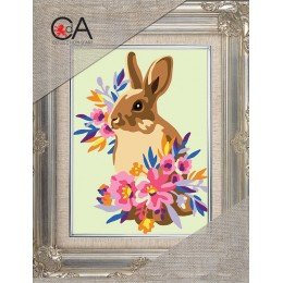 Collection D`Art - Conejo en flores