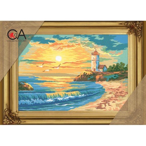Collection D'Art - Sunset Lighthouse