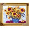 Collection D'Art - Sunflowers in Blue Bowl