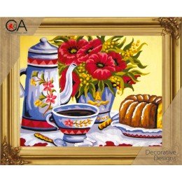 Collection D'Art - Poppies at Coffee Time