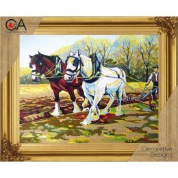 Collection D'Art - Clydesdales at Work