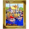Collection D'Art - Boats in small port