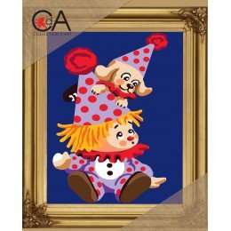 Collection D'Art - Clown with puppy