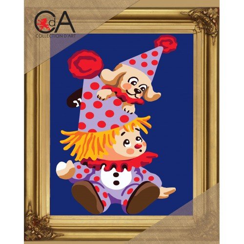 Collection D`Art - Payaso con cachorro