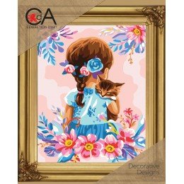 Collection D'Art - Girl with a kitten