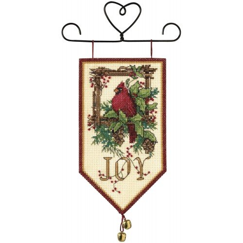 Dimensions - Cardinal joy Christmas banner