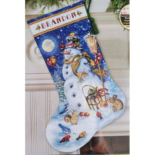 Dimensions - Snowman & friends - Christmas stocking