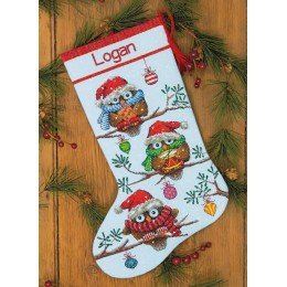 Dimensions - Holiday hooties stocking