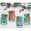 Dimensions - Christmas jar ornaments