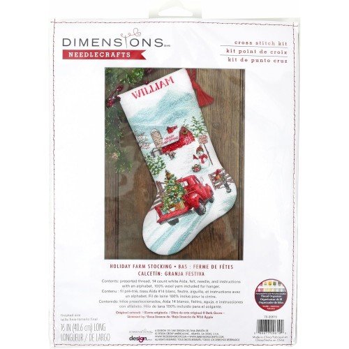 Dimensions - Holiday Farm Stocking