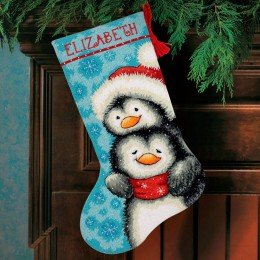 Dimensions - Hugging penguins stocking