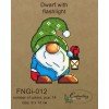 Embroidery Craft - Dwarf with flashlight (beads)