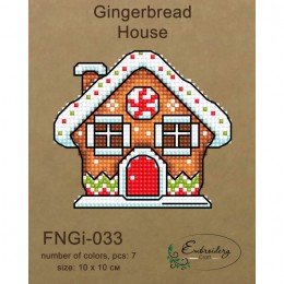 Embroidery Craft - Gingerbread house (beads)