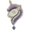 Klart - Broche. Unicornio violeta