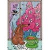 Klart - Spring outside the window. Dog