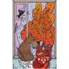 Klart - Autumn outside the window. Dog