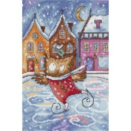 Klart - Cheerful winter owl
