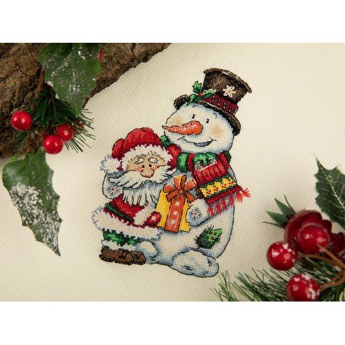 Klart - Snowman and Santa Claus