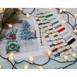 LetiStitch - Kit de adornos navideños 7pcs.