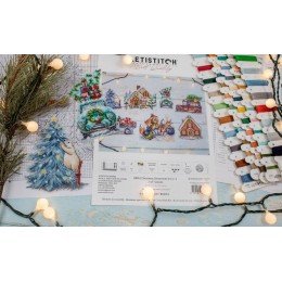 LetiStitch - Kit de adornos navideños 7pcs.
