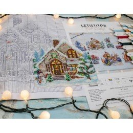 LetiStitch - Kit de adornos navideños 7pcs.