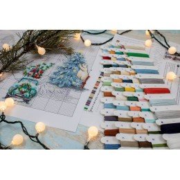 LetiStitch - Kit de adornos navideños 7pcs.