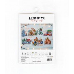 LetiStitch - Kit de adornos navideños 7pcs.