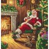 LetiStitch - Santa's rest by the chimney