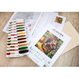 LetiStitch - Santa's rest by the chimney