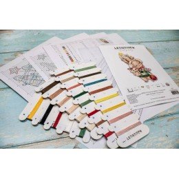 LetiStitch - Adorno navideño en forma de conejo