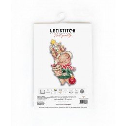 LetiStitch - Adorno navideño en forma de conejo