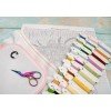 LetiStitch - Tres pollitos con narcisos y huevo
