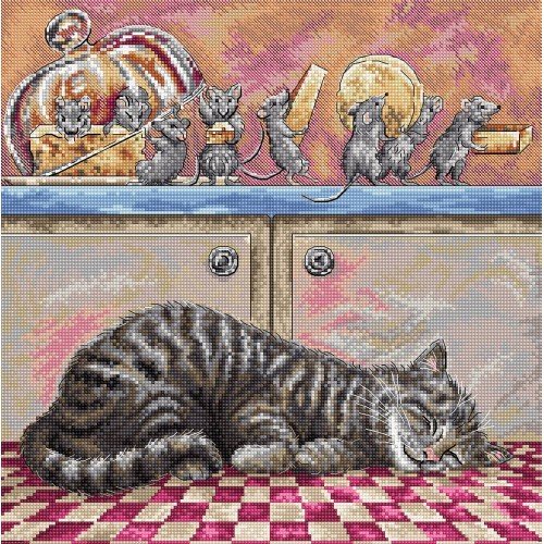 LetiStitch - When the cat sleeps