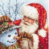 LetiStitch - Papá Noel y el muñeco de nieve