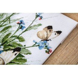 LetiStitch - Butterflies and bluebird flowers