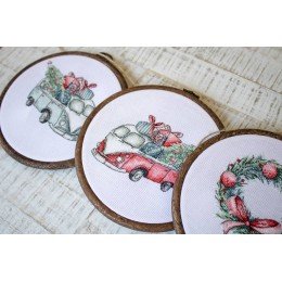 LetiStitch - Christmas retro cars