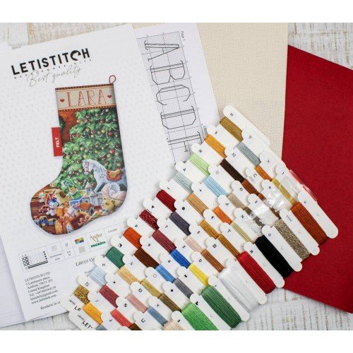 LetiStitch - Calcetín de Navidad