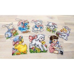 LetiStitch - Adornos de Pascua 8pcs.