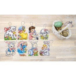 LetiStitch - Adornos de Pascua 8pcs.