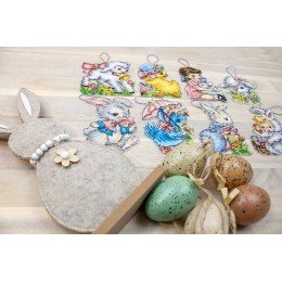 LetiStitch - Adornos de Pascua 8pcs.